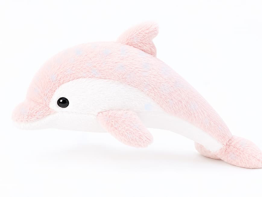 SHINII 白海豚 AI 陪伴玩偶 plush companion product photograph